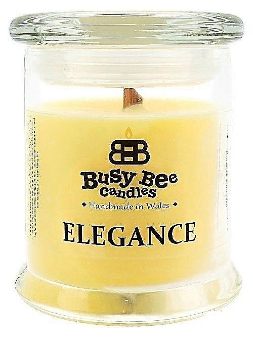 Busy Bee Candles Elegance praskajúca sviečka Grapefruitové osvieženie