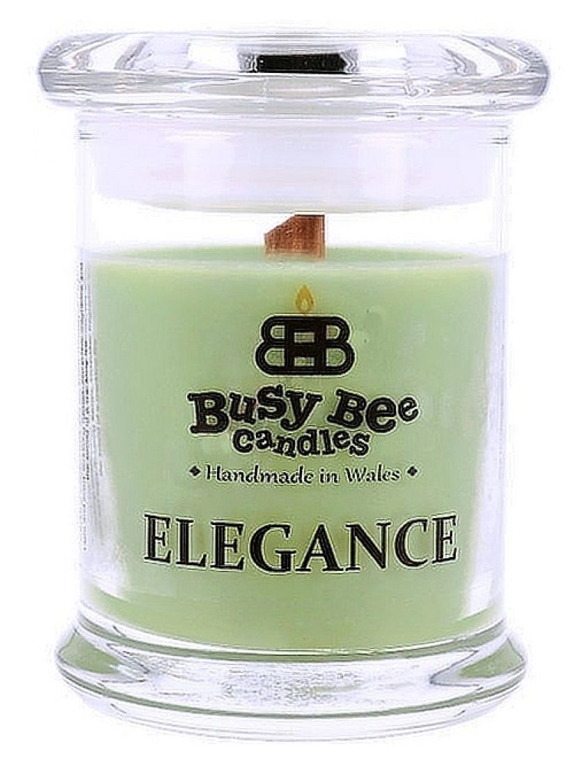 Busy Bee Candles Elegance praskajúca sviečka Cool Citrus Basil